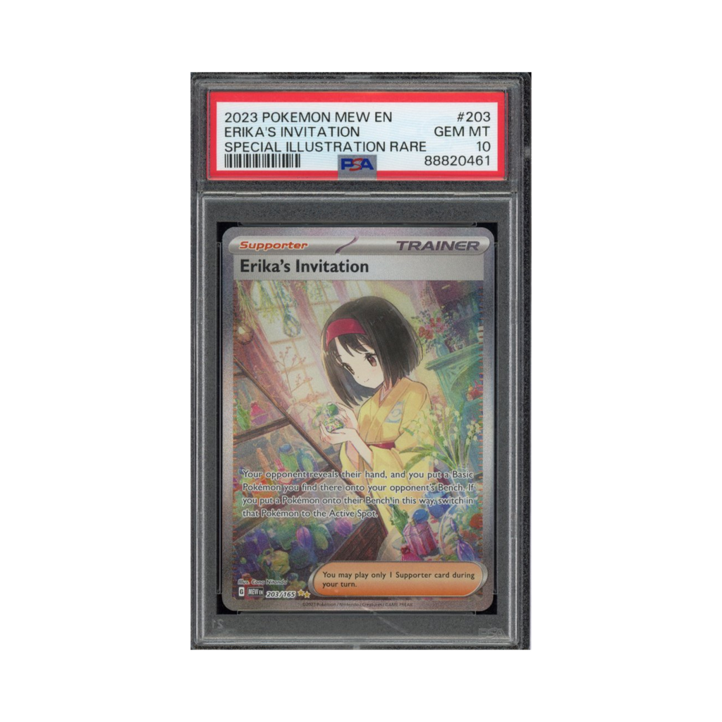 2023 Pokemon Scarlet & Violet 151 Special Illustration Rare Erika's Invitation #203 PSA 10