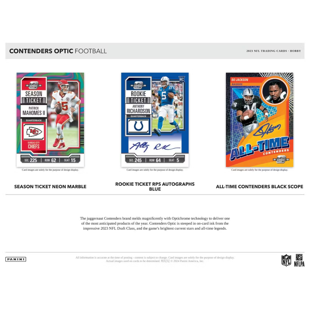 2023 Panini Contenders Optic Football Hobby Box
