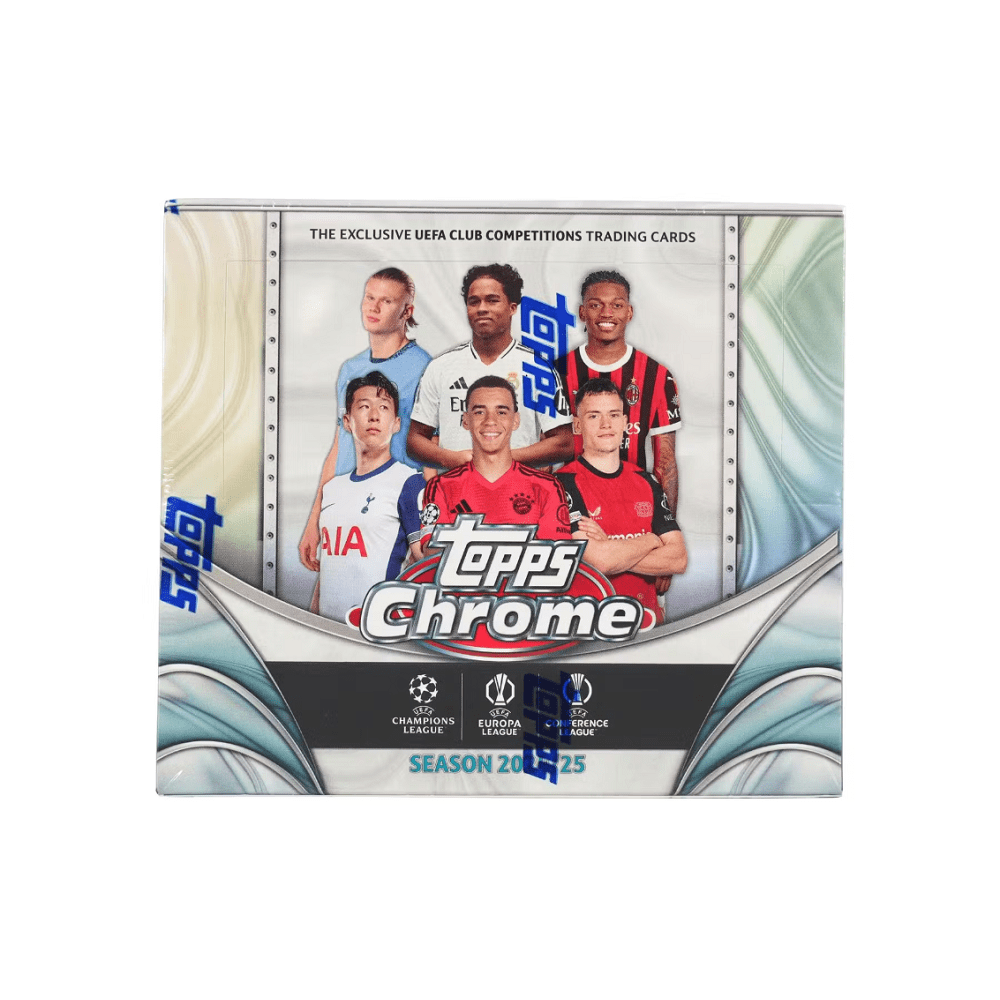 2024-25 Topps Chrome UEFA Club Competitions Soccer Jumbo Box