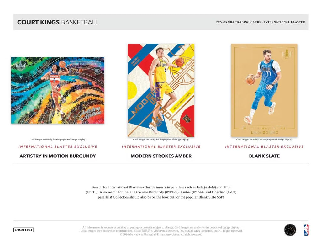 2024-25 Panini Court Kings Basketball International Blaster Box