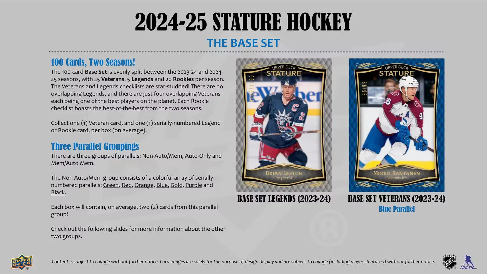 2024-25 Upper Deck Stature Hockey Hobby Case (Case of 16)