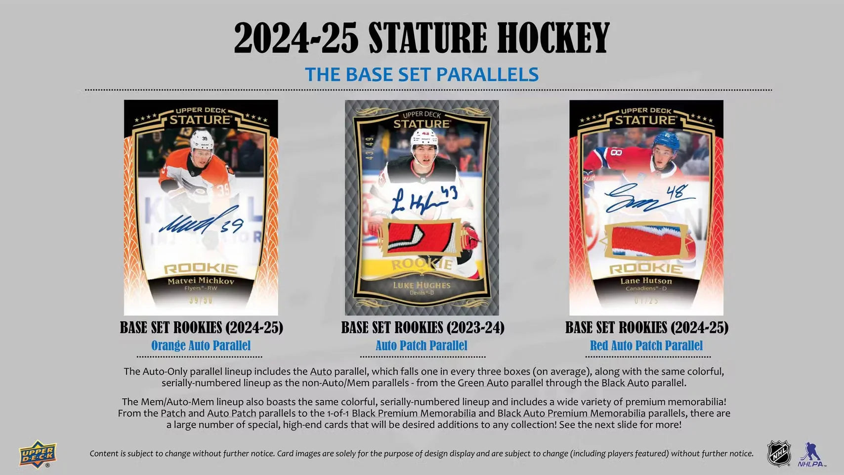 2024-25 Upper Deck Stature Hockey Hobby Case (Case of 16)