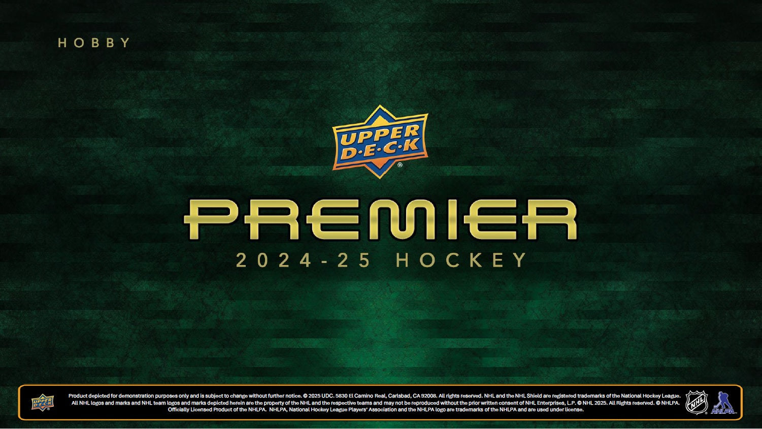 2024-25 Upper Deck Premier Hockey Hobby Box Case (Case of 10 Boxes)