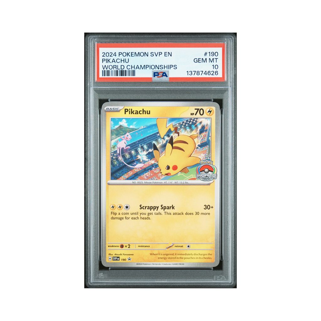 2024 Pokemon Scarlet & Violet Black Star Promos Pikachu #190 PSA 10