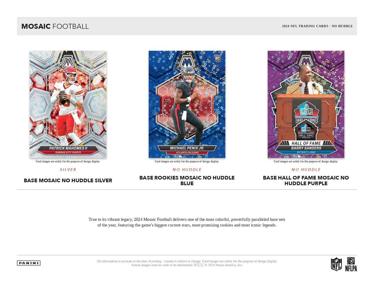 2024 Panini Mosaic No Huddle Football Hobby Box