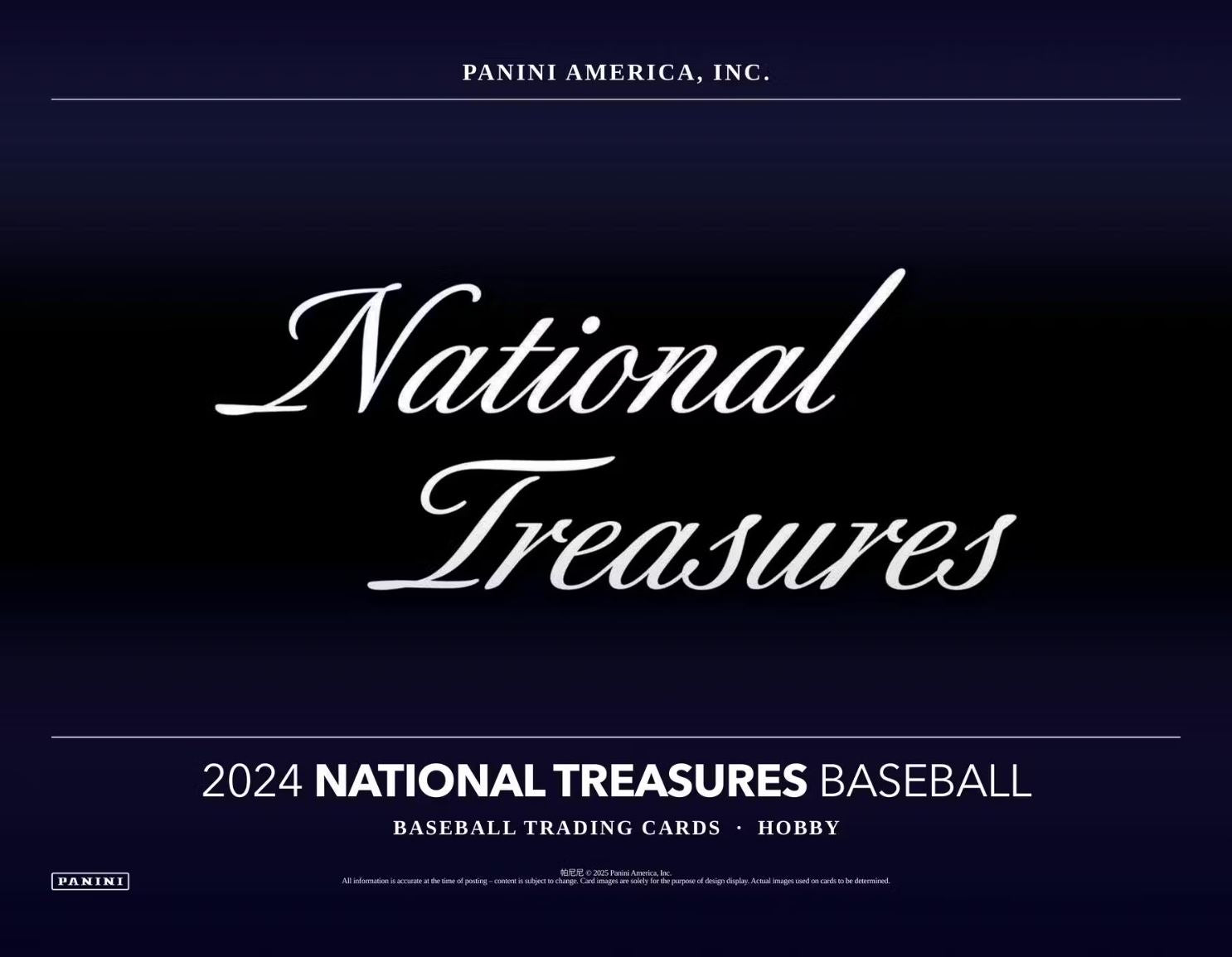 2024 Panini National Treasures Baseball Hobby Box