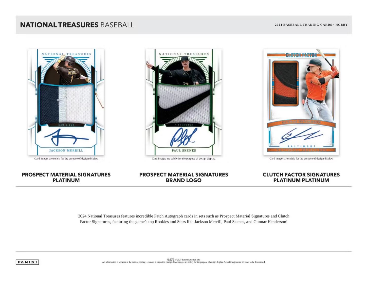2024 Panini National Treasures Baseball Hobby Box