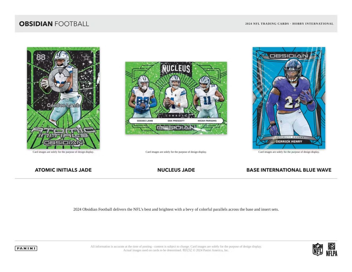 2024 Panini Obsidian Football International Hobby Box