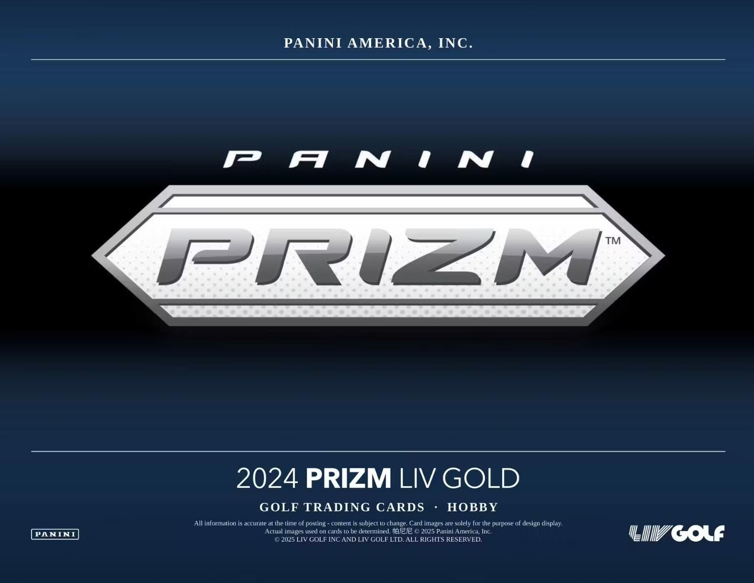 2024 Panini Prizm Liv Golf Hobby Box