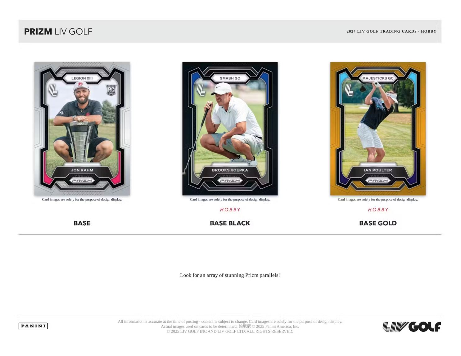 2024 Panini Prizm Liv Golf Hobby Box