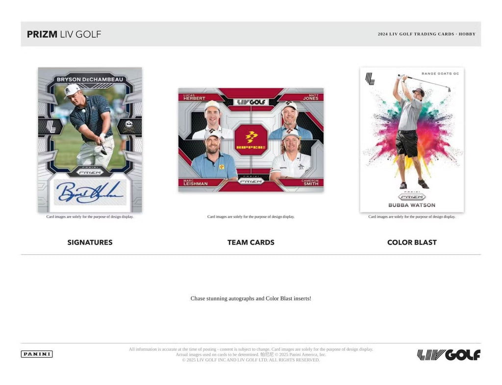 2024 Panini Prizm Liv Golf Hobby Box