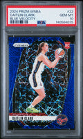 2024 Prizm WNBA Caitlin Clark #22 Blue Velocity PSA 10