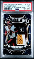 2024 Totally Certified Jayden Daniels #CBJYD Certified Baller Relic Mirror Blue PSA 9