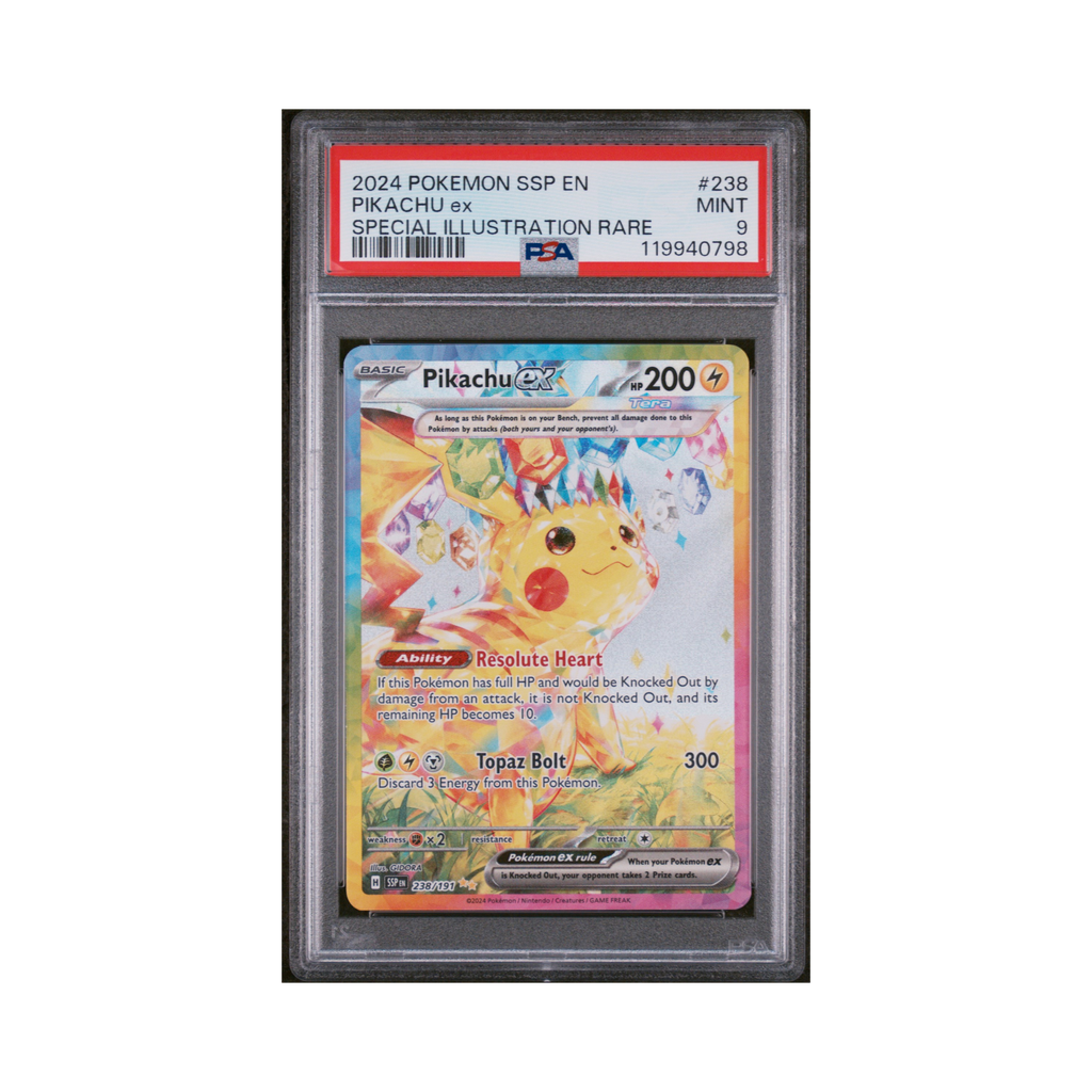 2024 Pokemon Surging Sparks Pikachu EX #238 PSA 9