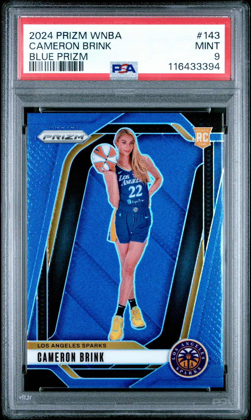2024 Prizm WNBA-Cameron Brink-Blue Prizm #143 PSA 9
