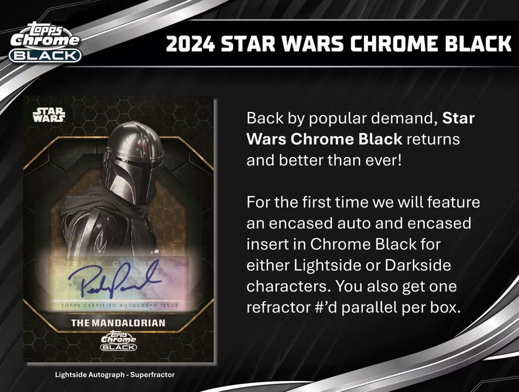 2024 Topps Chrome Black Star Wars Hobby Box