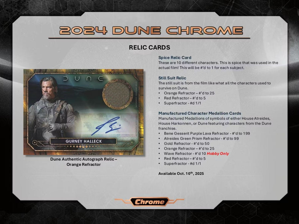 2024 Topps Dune Chrome Hobby Box