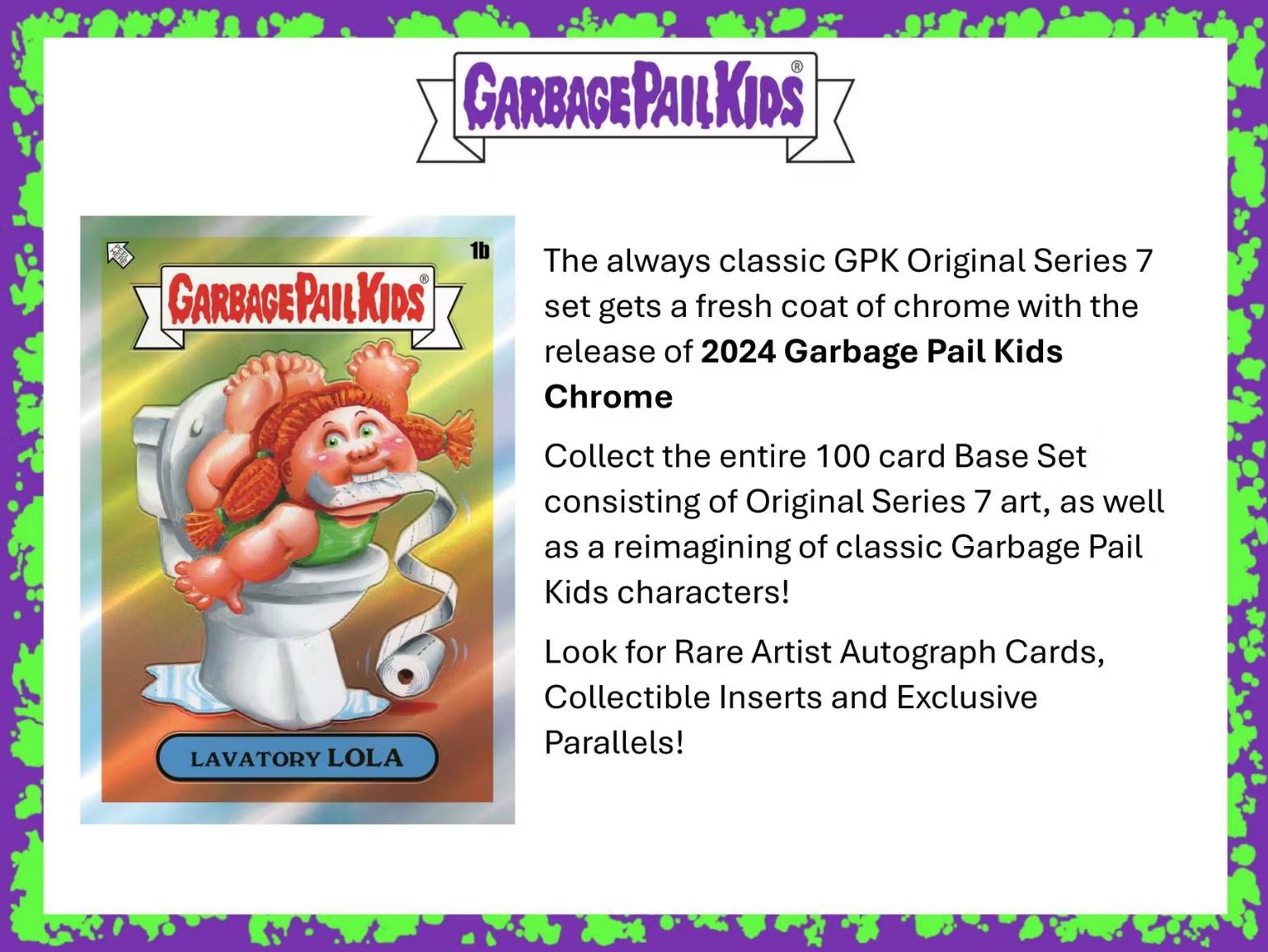 2024 Topps Chrome Garbage Pail Kids Series 7 Hobby Box
