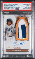 2024 Topps Dynasty Bobby Witt Jr. Auto Patch Vertical PSA 9 W 10 Auto #'d 05/10