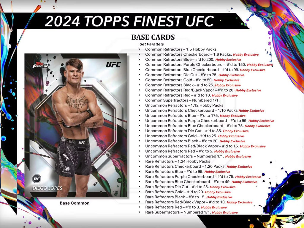 2024 Topps Finest UFC Hobby Box