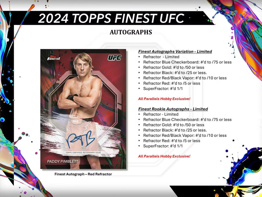 2024 Topps Finest UFC Hobby Box