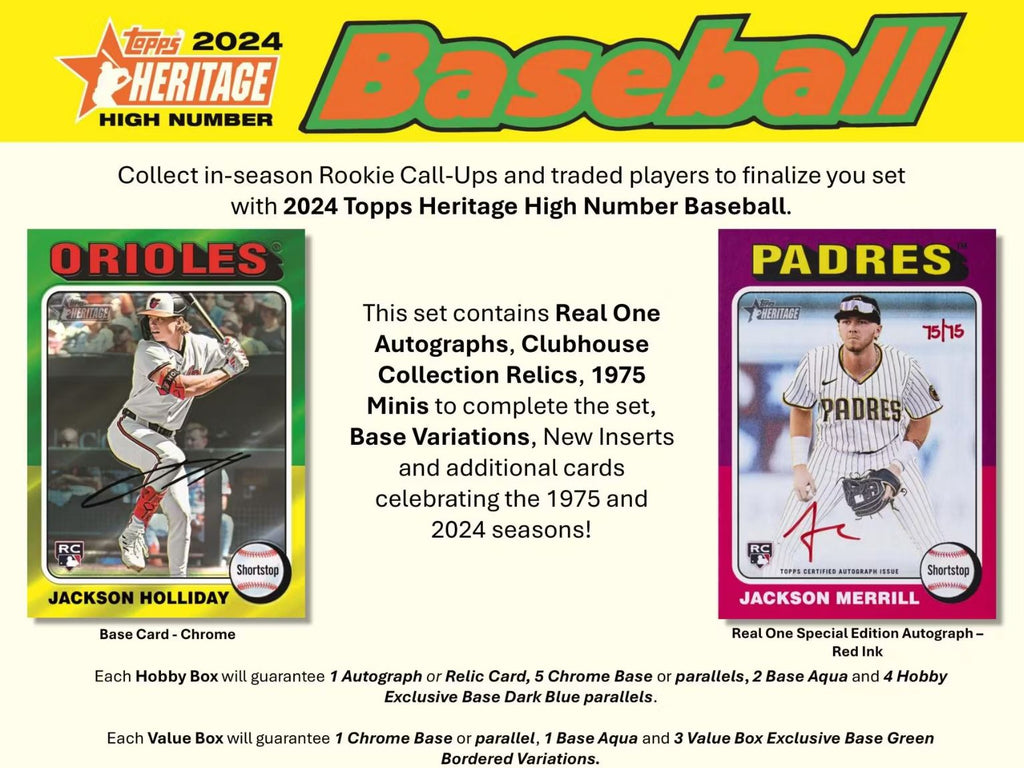 2024 Topps Heritage High Number Hobby Box