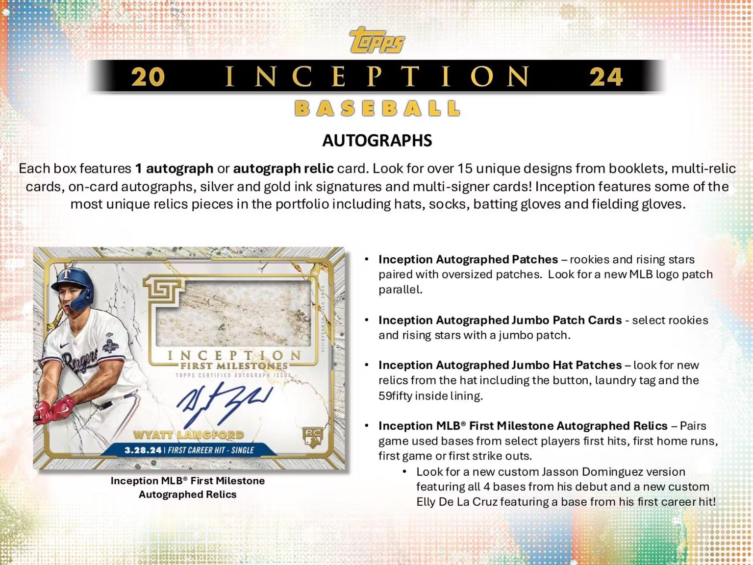 2024 Topps Inception Baseball Hobby Box