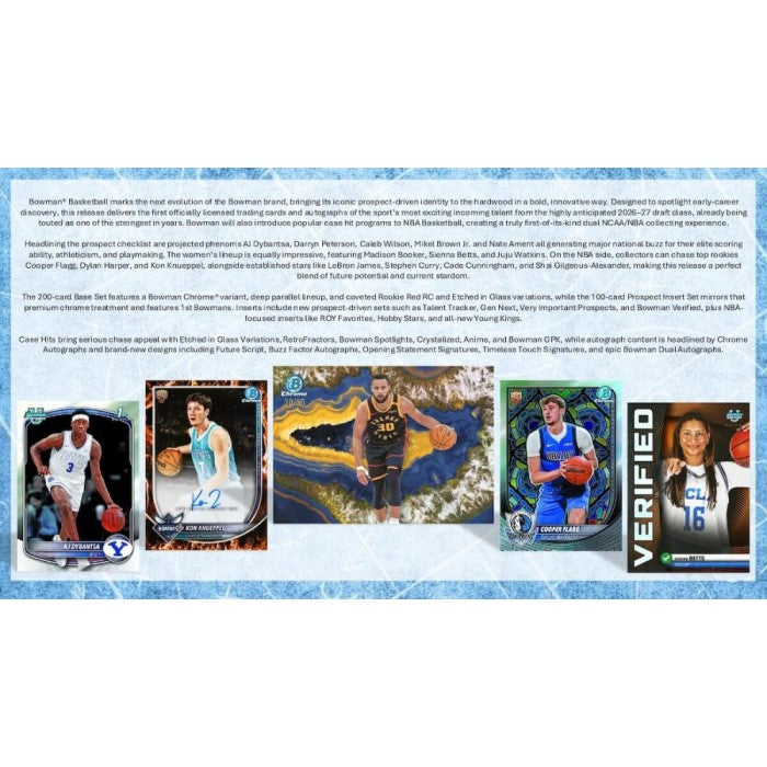 2025/26 Bowman Basketball Hobby 12-Box Case (Presell)