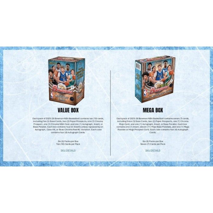 2025/26 Bowman Basketball Mega Box (Presell)
