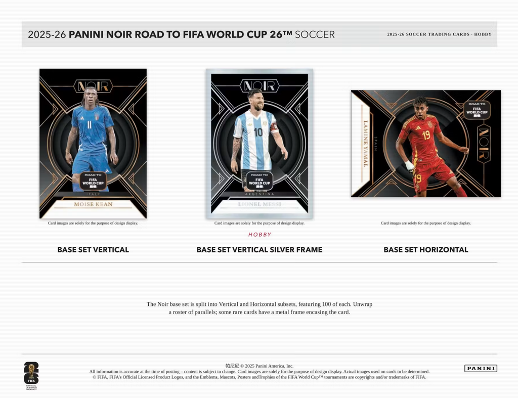 2025-26 Panini Noir Road To FIFA World Cup Soccer Hobby Box