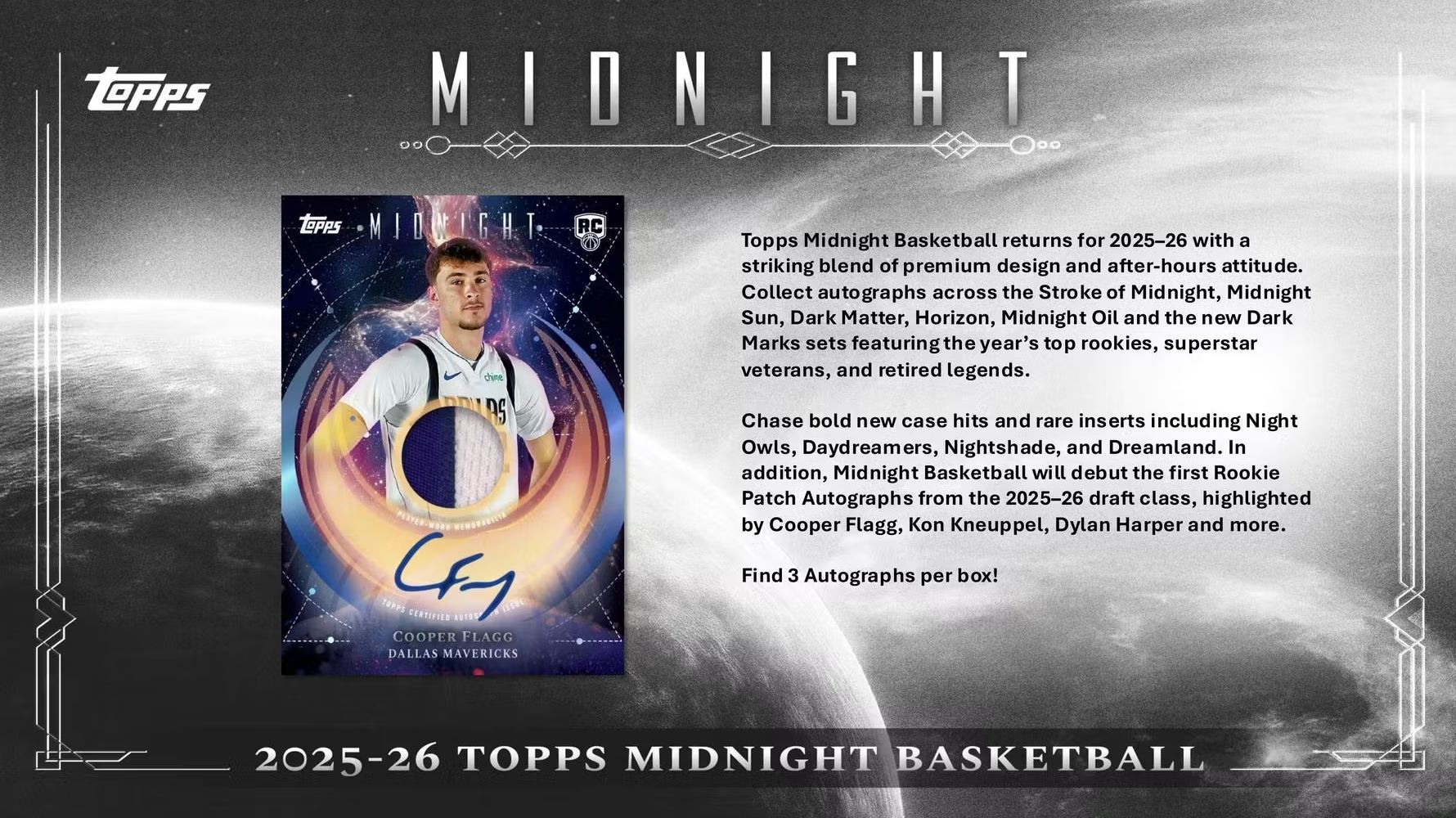 2025-26 Topps Midnight Basketball Hobby Box