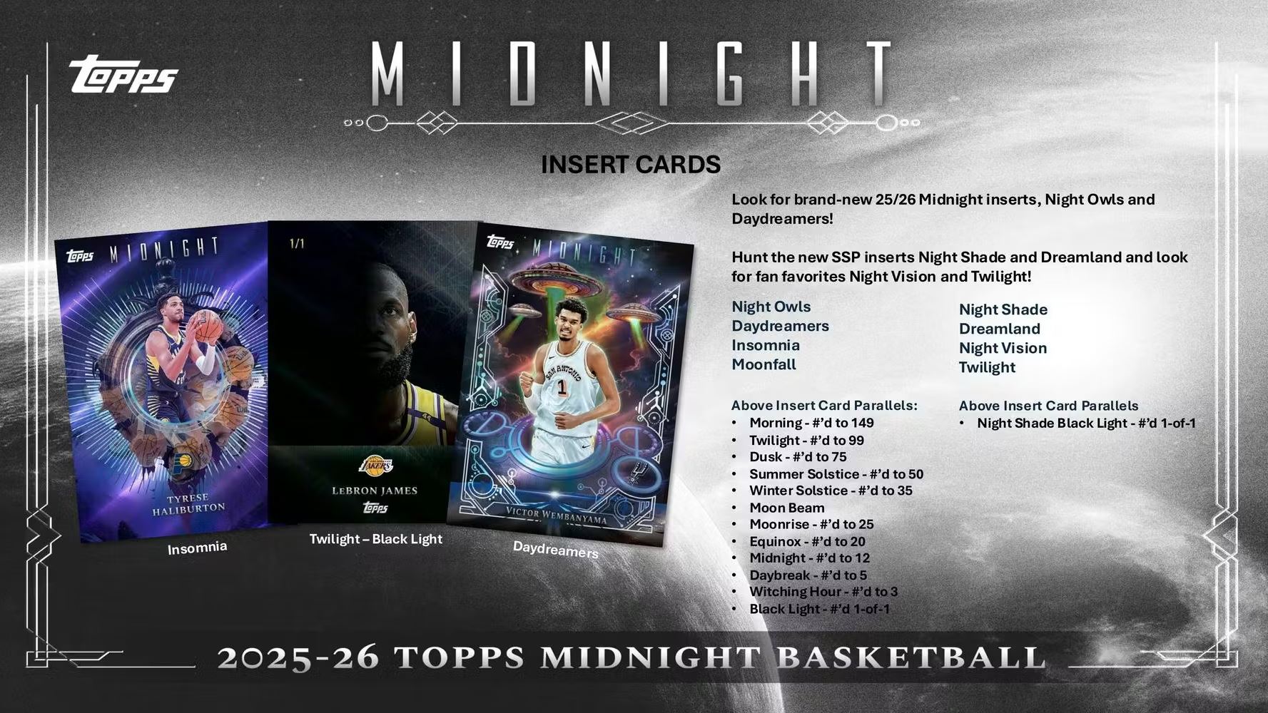 2025-26 Topps Midnight Basketball Hobby Box