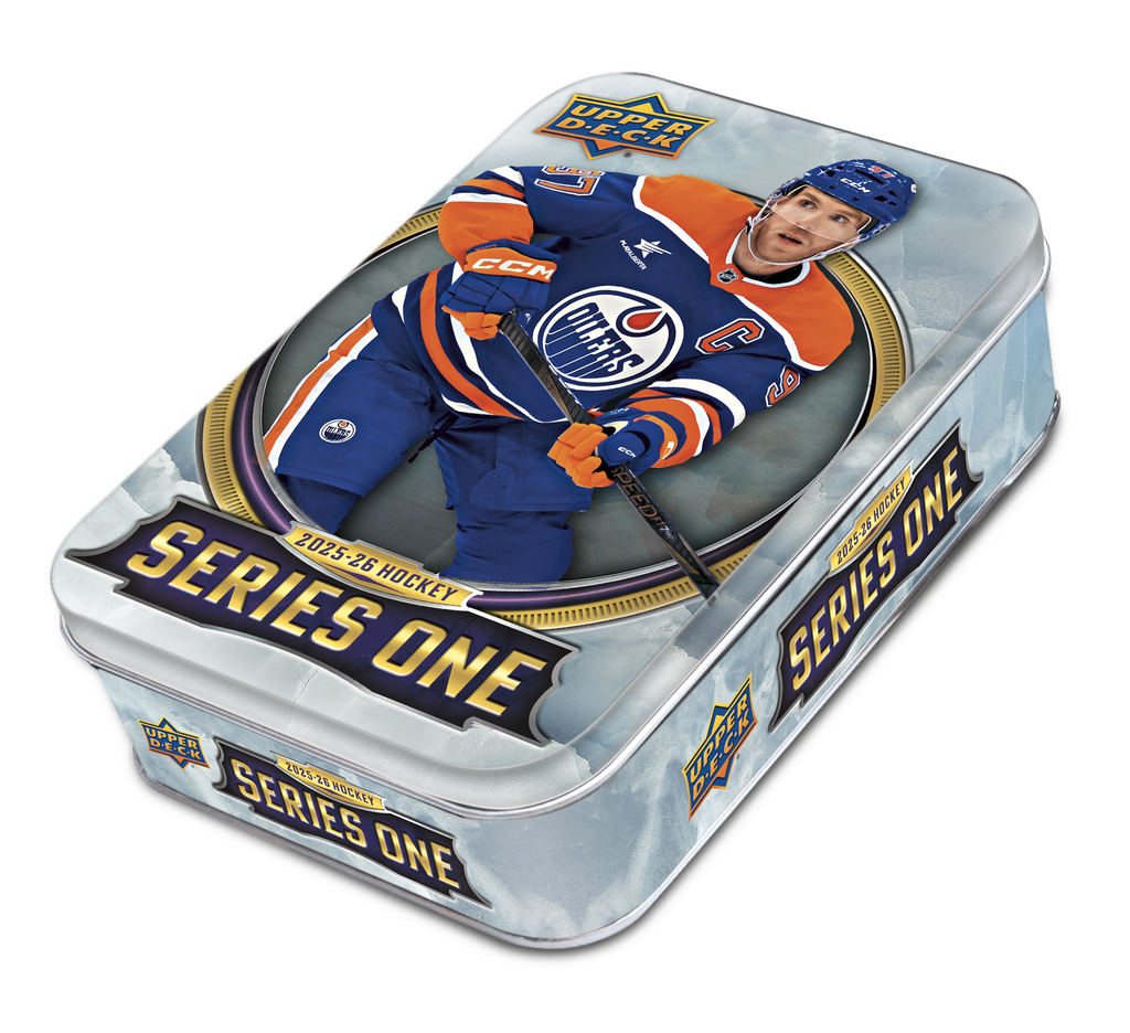 2025-26 Upper Deck Series 1 Hockey Tin Case (Case of 12 Tins)