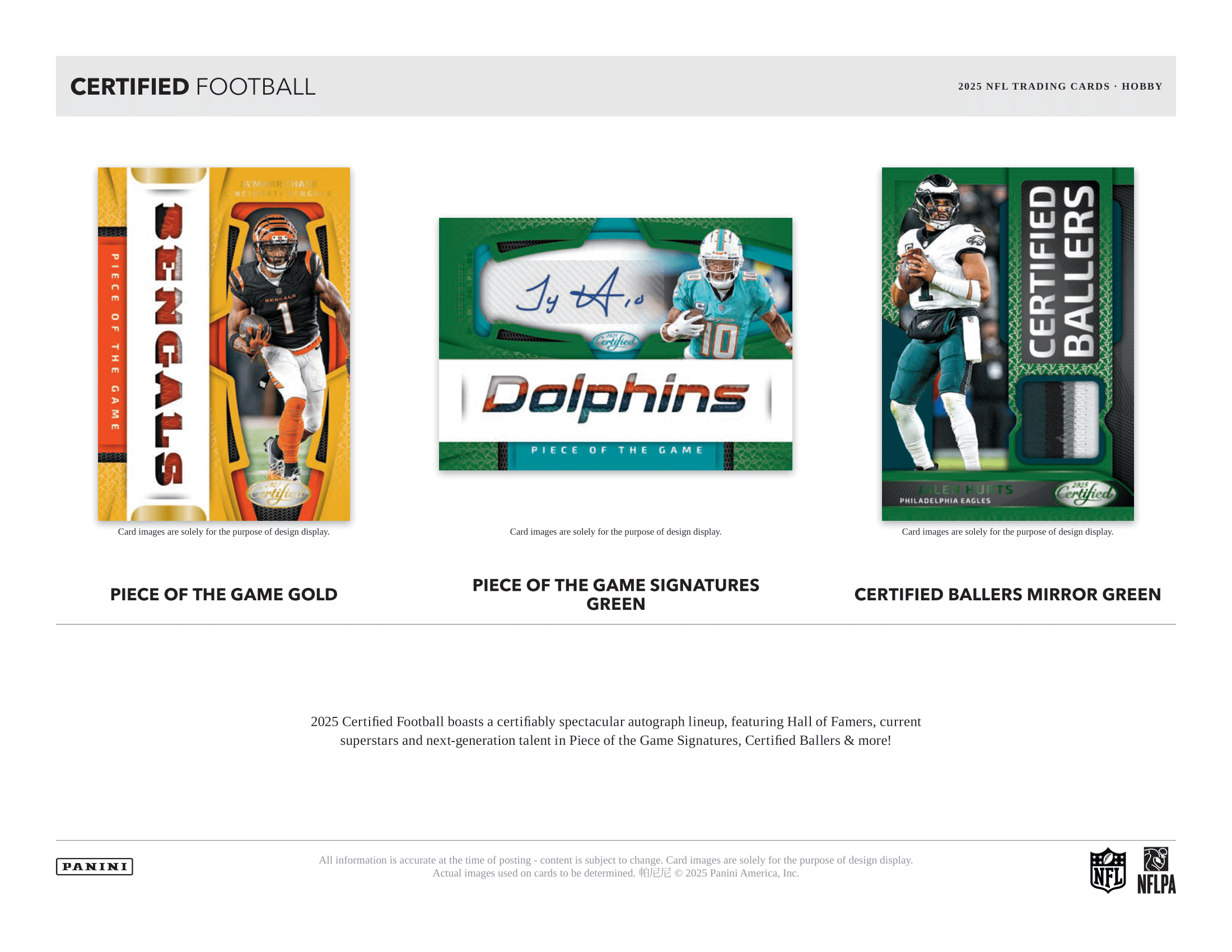 Panini - 2025 Certified American Football (NFL) - Hobby Box