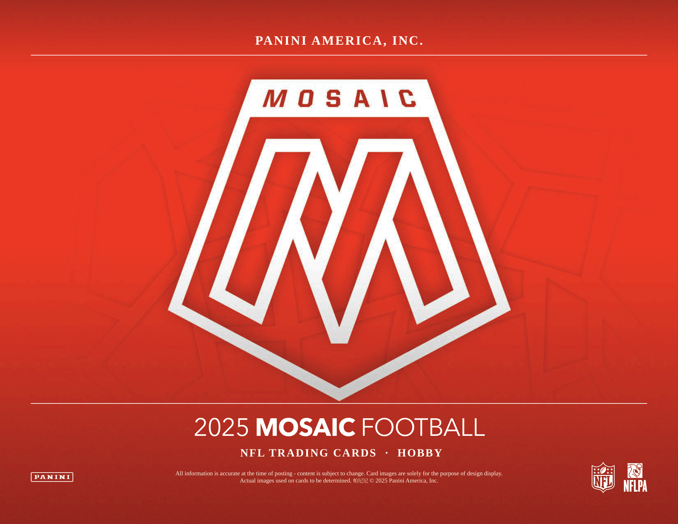 Panini - 2025 Mosaic American Football (NFL) - Hobby Box