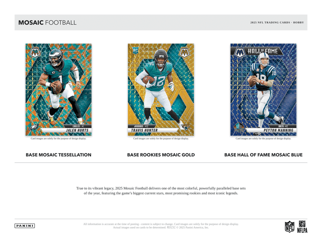 Panini - 2025 Mosaic American Football (NFL) - Hobby Box