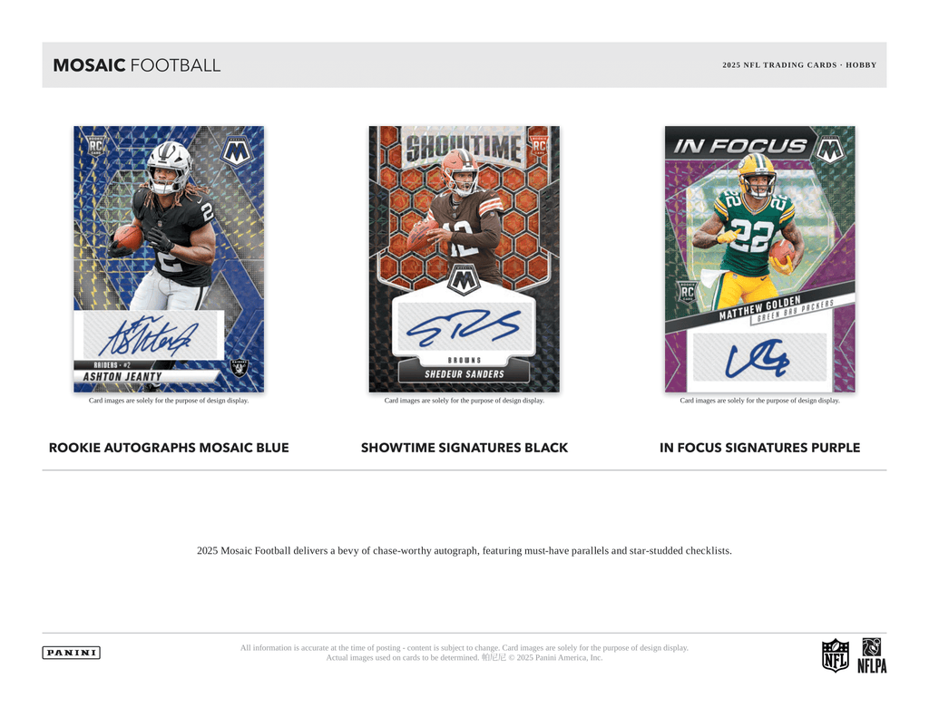 Panini - 2025 Mosaic American Football (NFL) - Hobby Box