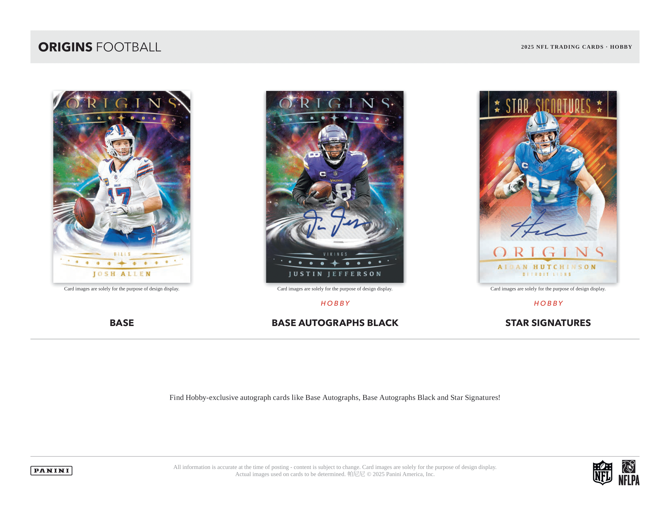 Panini - 2025 Origins American Football (NFL) - Hobby Box