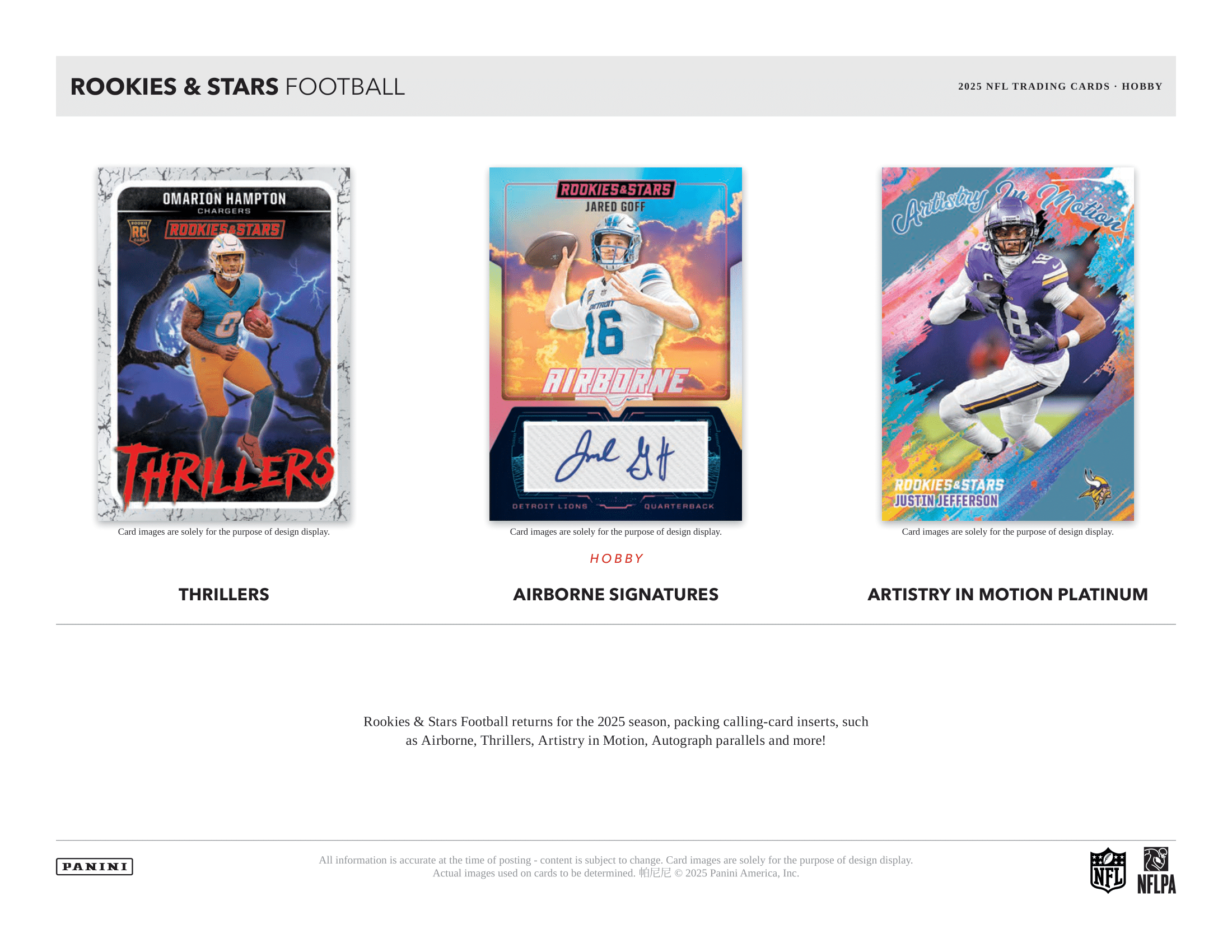 Panini - 2025 Rookies & Stars American Football (NFL) - Hobby Box