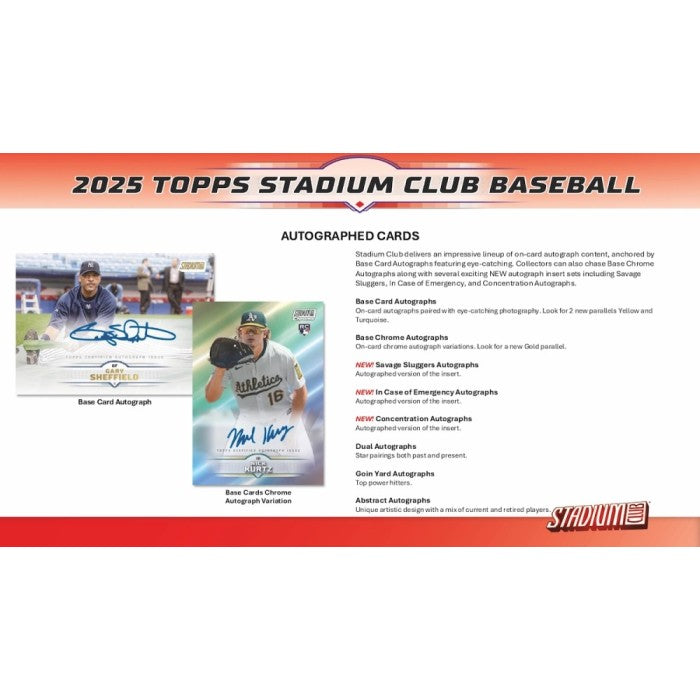 2025 Topps Stadium Club Baseball Hobby 16-Box Case