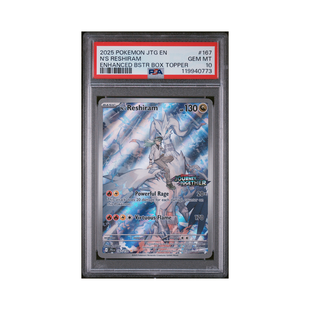 2025 Pokemon Journey Together N's Reshiram #167 PSA 10