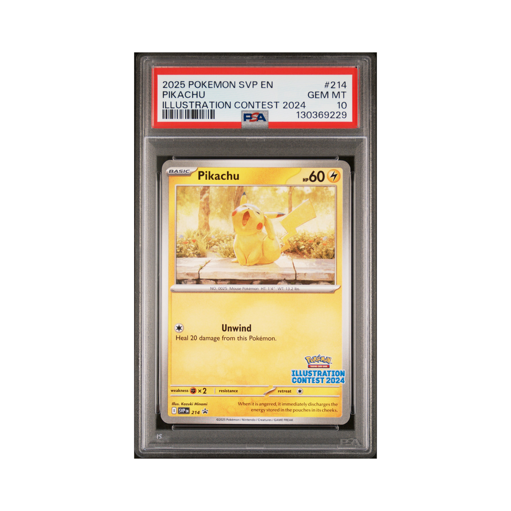 2025 Pokemon Scarlet & Violet Black Star Promos Pikachu #214 PSA 10