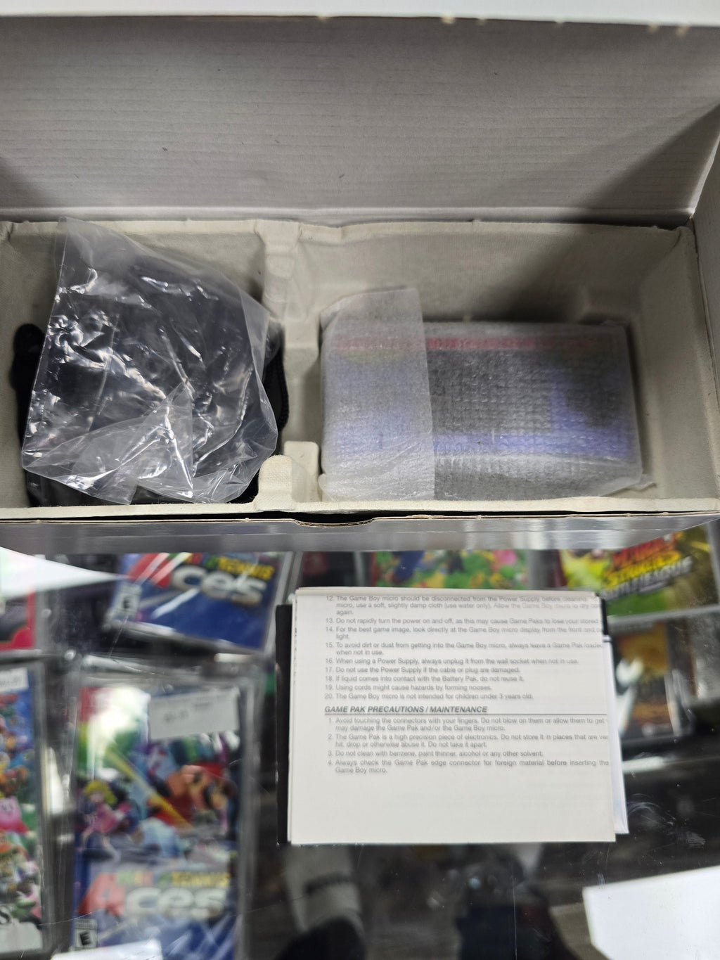 CIB Nintendo Game Boy Micro Silver Handheld Console