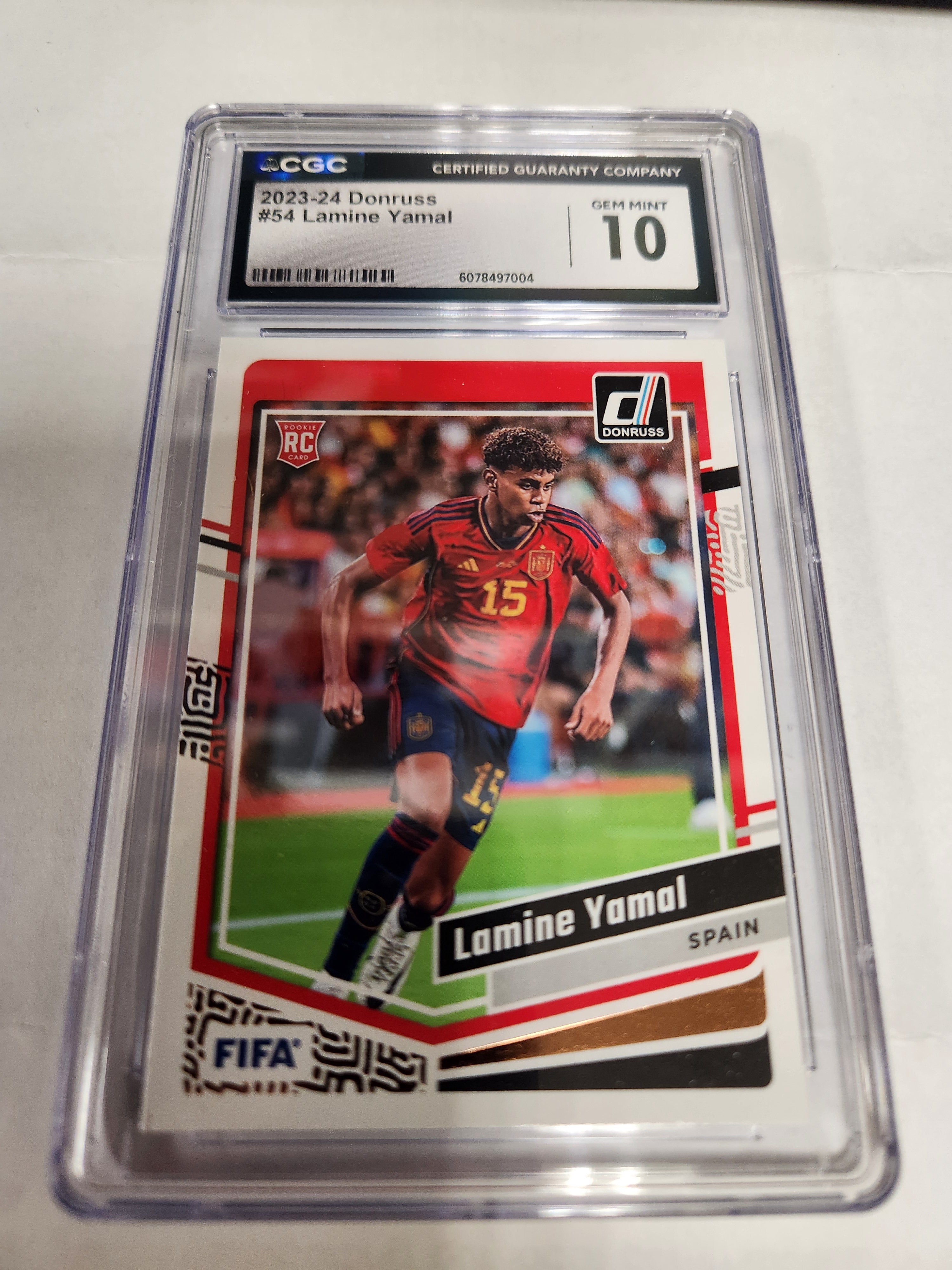 2023-24 Lamine Yamal Rookie Card (CGC Graded 10 Gem Mint) (1x Randomly Selected RC, May Not Be Pictured)