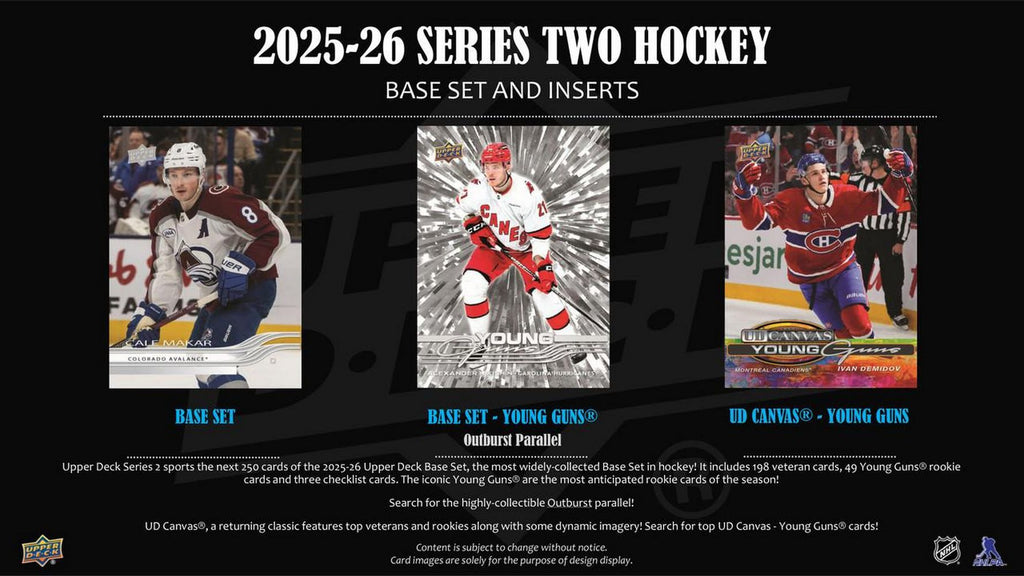 2025-26 Upper Deck Serie 2 Hockey Gravity Feed Box