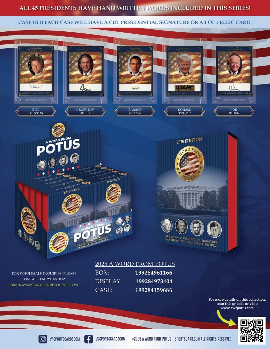 2025 A Word From POTUS Display (10 Sealed Boxes)