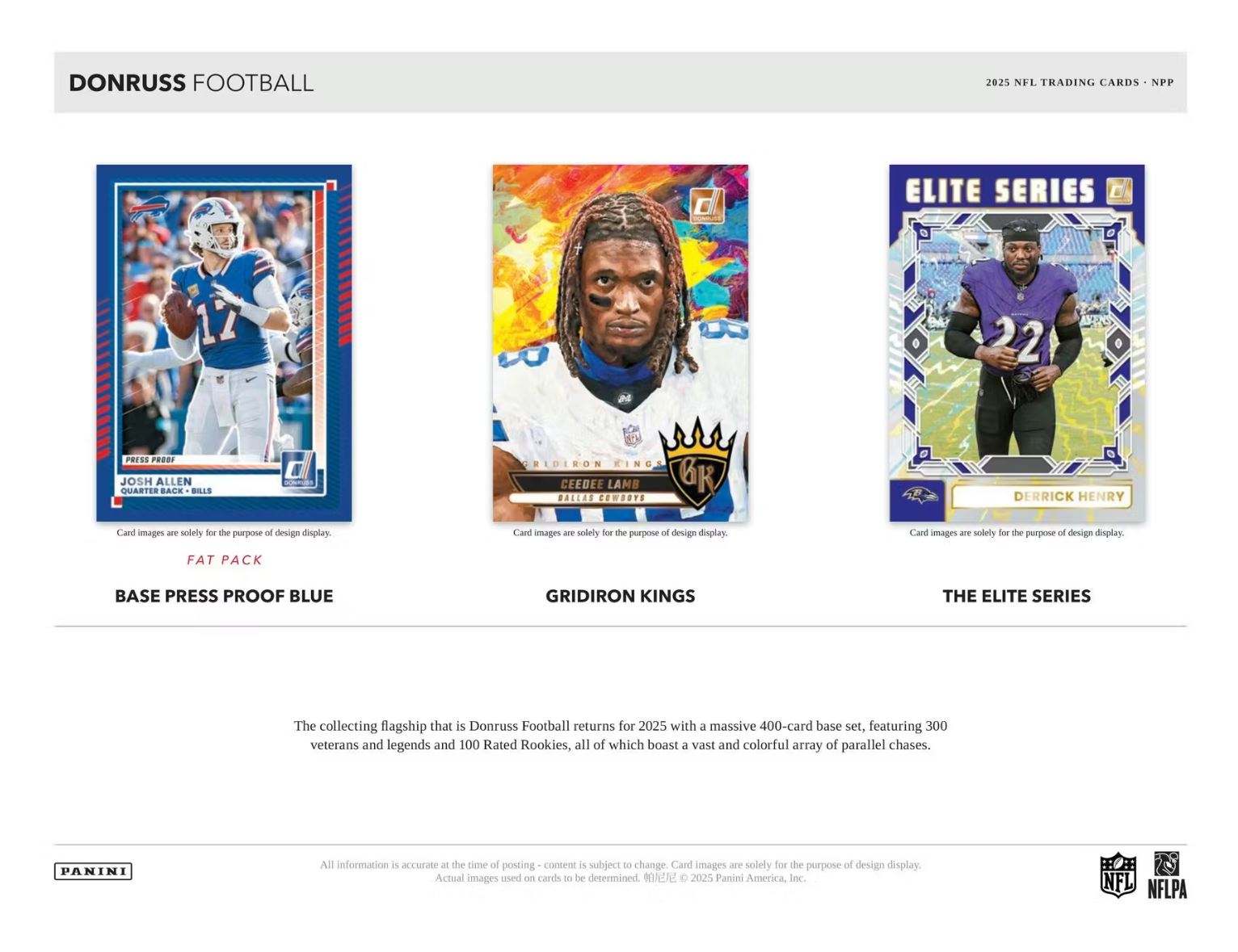2025 Panini Donruss Football Value Pack Box (12 Packs)
