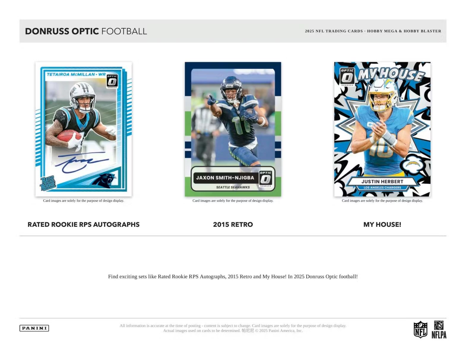 2025 Panini Donruss Optic Football Hobby Mega Box (Red Hyper Parallels)