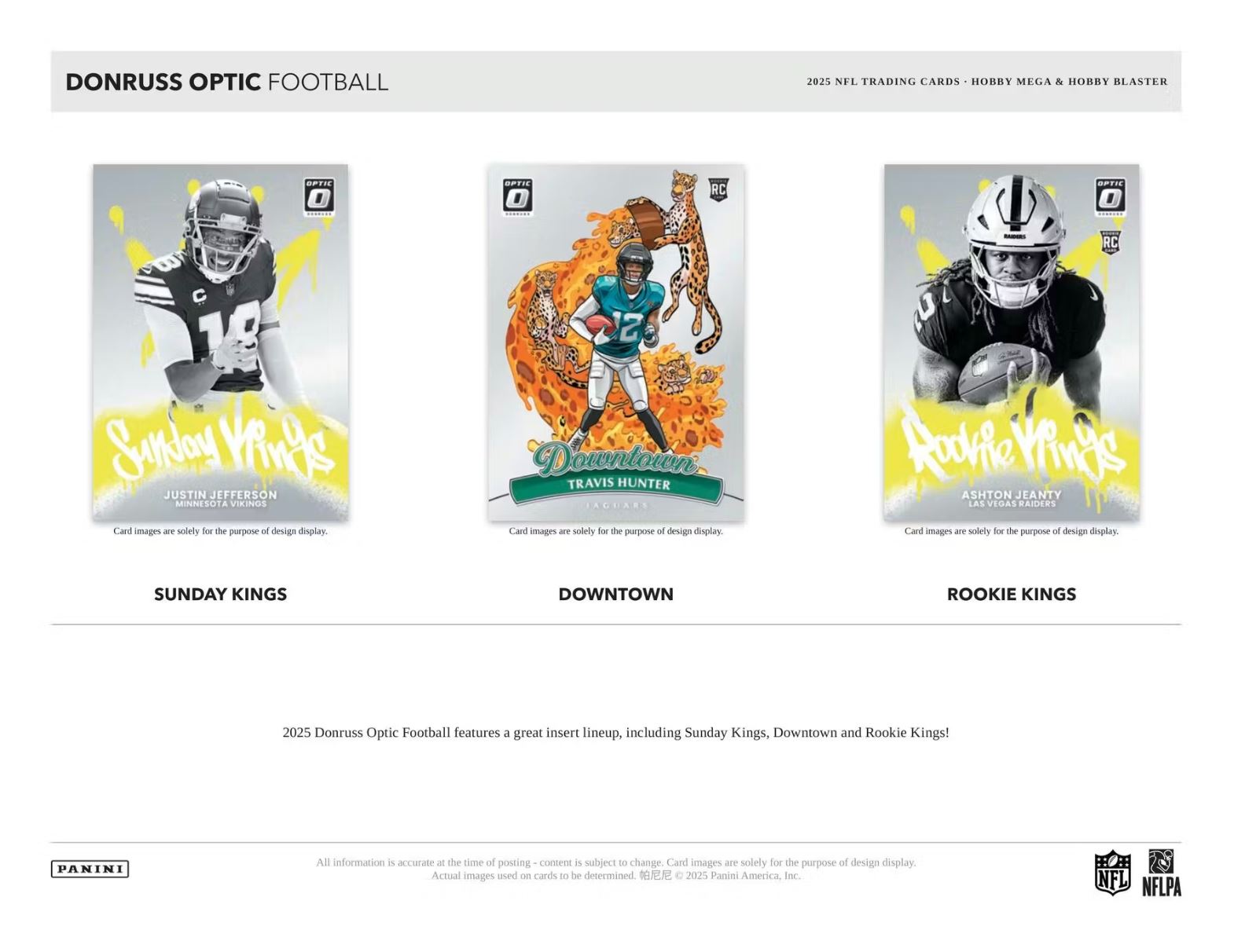 2025 Panini Donruss Optic Football Hobby Blaster Box (Blue Scope Parallels)