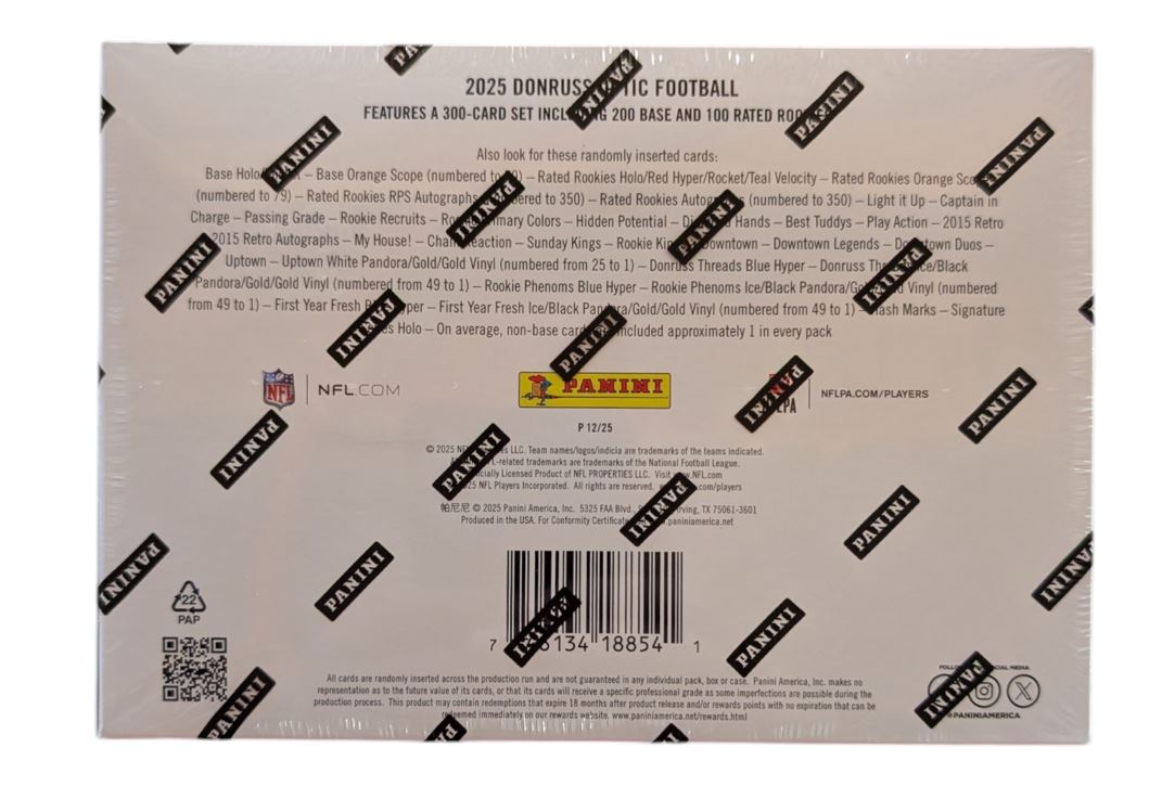 2025 Panini Donruss Optic Football Hobby Mega Box (Red Hyper Parallels)